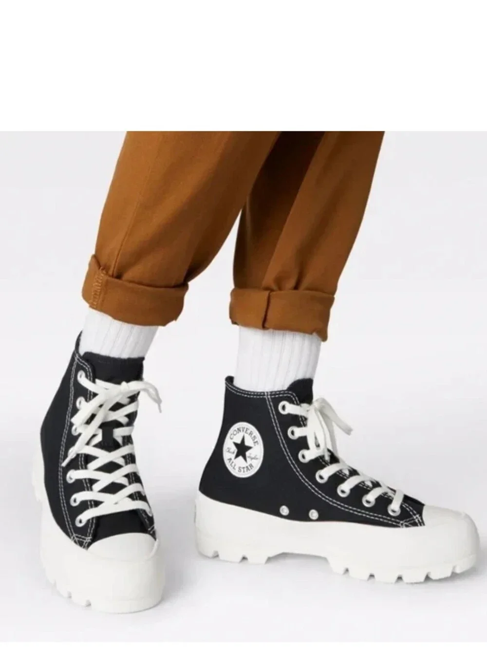 Converse Chuck Taylor All Star Hi Lugged 'Black' Platform Canvas Sneakers 7
